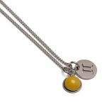 Colar de Aço Prata Key Design Signo Gêmeos – miniatura 2
