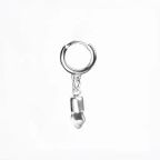 Brinco de Prata e Pedra Natural Cristal Key Design SSE Leggera – miniatura 1