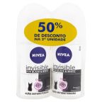 Kit Desodorante Roll-on Feminino Nivea Invisible Black White 2Un – miniatura 1
