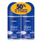 Kit Desodorante Roll-on Feminino Nivea Protect & Care 2Un – miniatura 1