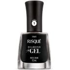 Esmalte Risqué Diamond Gel Preto Caviar 9,5ml – miniatura 1