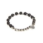 Pulseira de Pedra Natural Preta Key Design Domond G-GG – miniatura 1