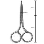 Tesoura para Sobrancelhas Klass Vough Pequena Prata – miniatura 2