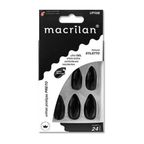 Unhas Postiças Macrilan Estilo Stiletto Preto UP508 – miniatura 1