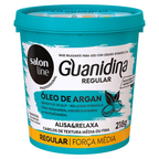 Guanidina Óleo de Argan Regular Salon Line Alisa e Relaxa 218g – miniatura 1