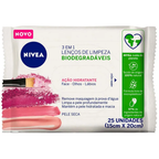 Lenço de Limpeza Nivea Demaquilante Ação Hidratante 3 em 1 25un – miniatura 1