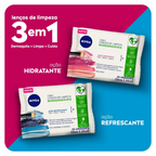 Lenço de Limpeza Nivea Demaquilante Ação Hidratante 3 em 1 25un – miniatura 4