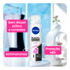 Desodorante Aerosol Feminino Nivea Black & White Invisible Clear 200ml – miniatura 3