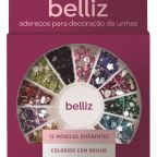 Adereços Para Decoração De Unhas Belliz Colorido disco com 800un – miniatura 1