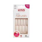 Unha Postiça Kiss New York Salon Naturals Quadrada Longo – miniatura 1
