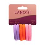 Conjunto de Elásticos de Cabelo Lanossi Tange 6Un – miniatura 1