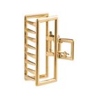 Prendedor de Cabelos Lanossi Metal Gold – miniatura 2