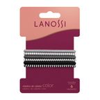 Conjunto de Elástico para Cabelo Lanossi Daily Silver com 6 Unidades – miniatura 1