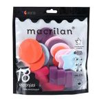 Kit Esponjas de Maquiagem Macrilan com 18 unidades – miniatura 1