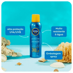 Spray Protetor Solar Nivea Protect & Toque Seco FPS30 200ml – miniatura 2