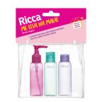 Kit com 3 Frascos de Viagem Ricca – miniatura 1