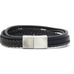 Pulseira Zye Pume Preta e Marrom – miniatura 1