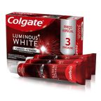Pack Creme Dental Colgate Luminous White Carvão Ativado 70g - 3 Unidades – miniatura 1