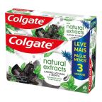 Pack Creme Dental Colgate Natural Extracts Carvão Ativado e Menta 90g - 3 Unidades – miniatura 2
