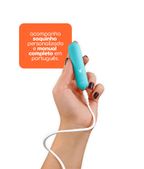 Vibrador Bullet Potente Dona Coelha Triquelique Verde Água – miniatura 3