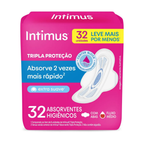 Absorvente Intimus Tripla Proteção Cobertura Suave Com Abas Com 32 Unidades – miniatura 1