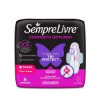 Absorvente Sempre Livre Conforto Noturno Cobertura Suave Com Abas Com 8 Unidades – miniatura 1