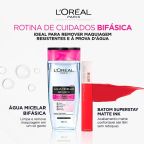 Água Micelar Bifásica L'Oréal Paris Solução de Limpeza 5 em 1 200ml – miniatura 2